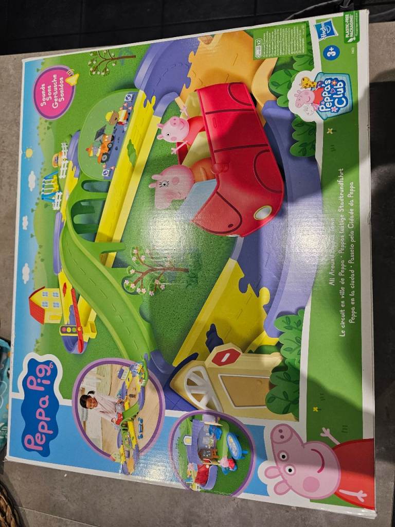 Peppa pig car track set