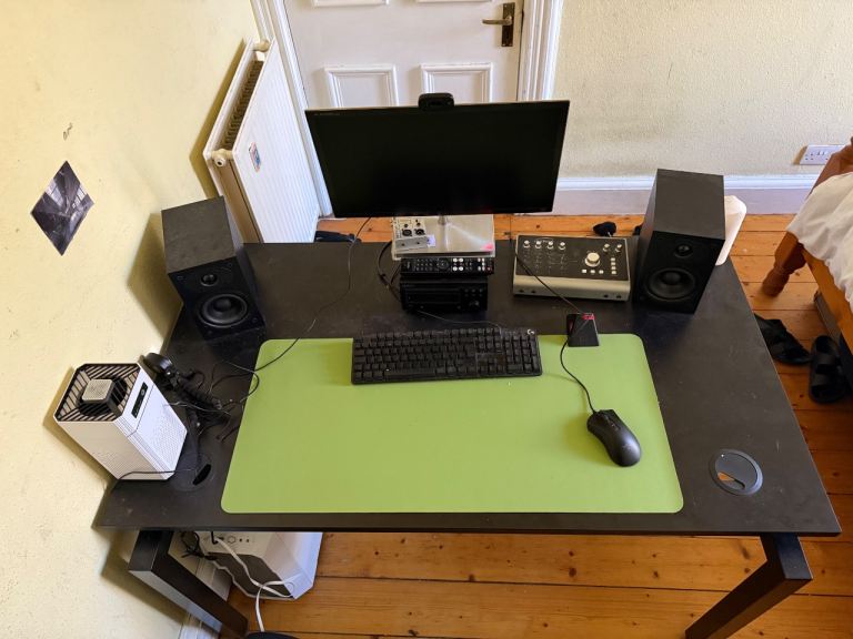 Black Office Desk From Office Clearance