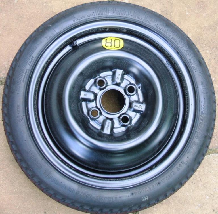 Toyota Yaris Spare wheel