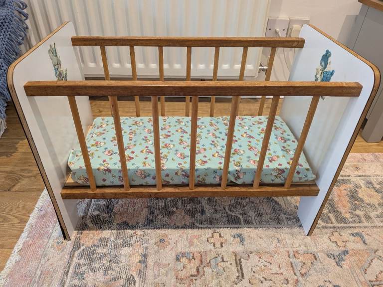 Wooden Cot for Dolls play