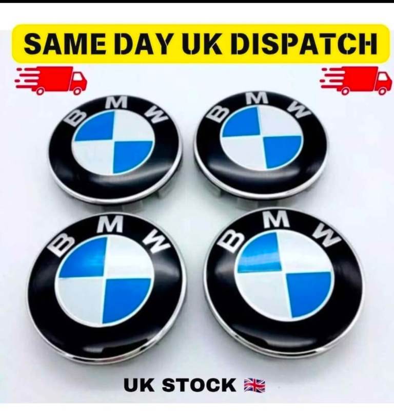 X4 BMW CENTRE CAPS  68mm  BRAND NEW