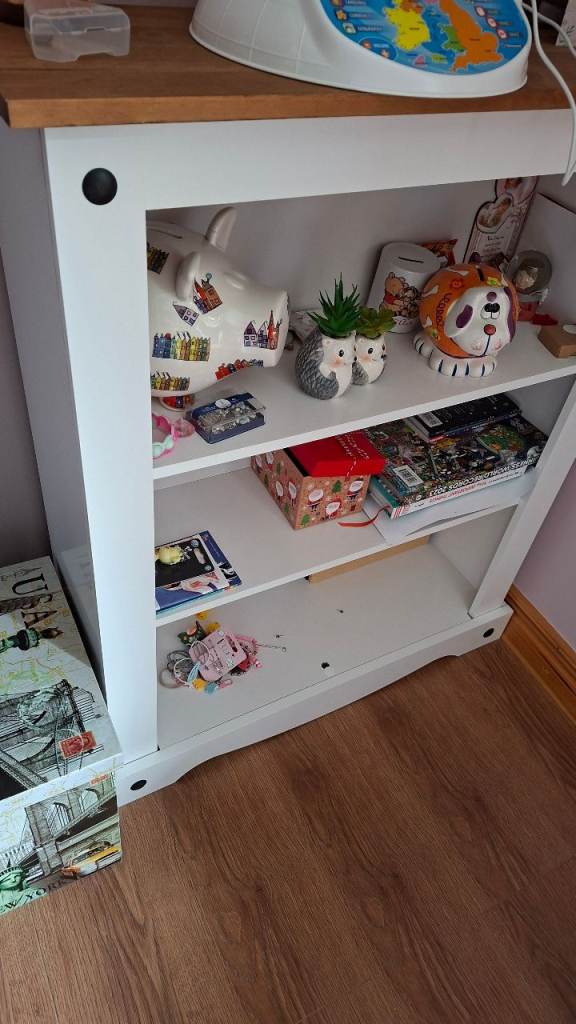Small White book case