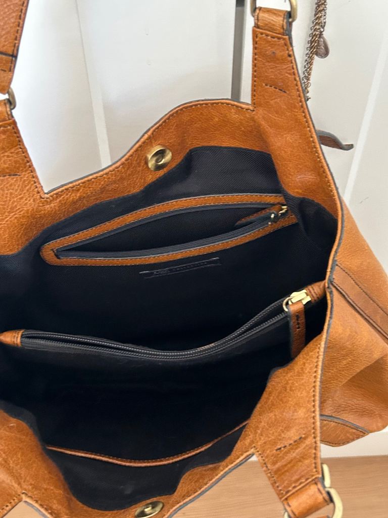 M&S Tan Leather Handbag