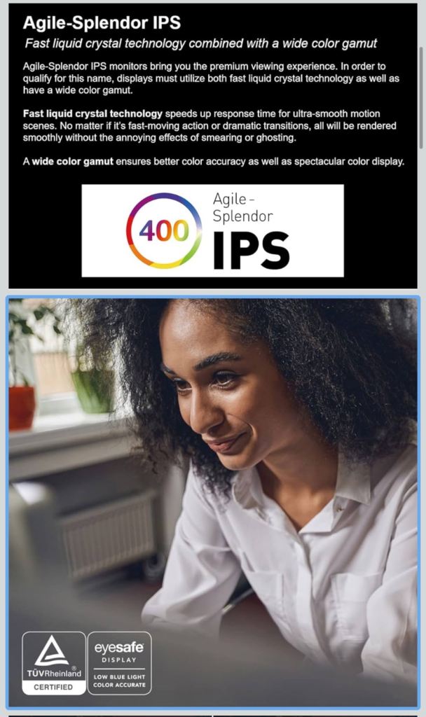 Acer XV2 27 inch gaming monitor. 4KUHD 144hz