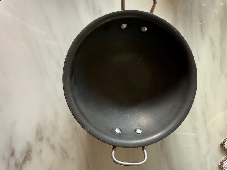 Nirlep -  1 Ltr, 18 Cm Hard Anodized Mini Kadhai, 3 mm