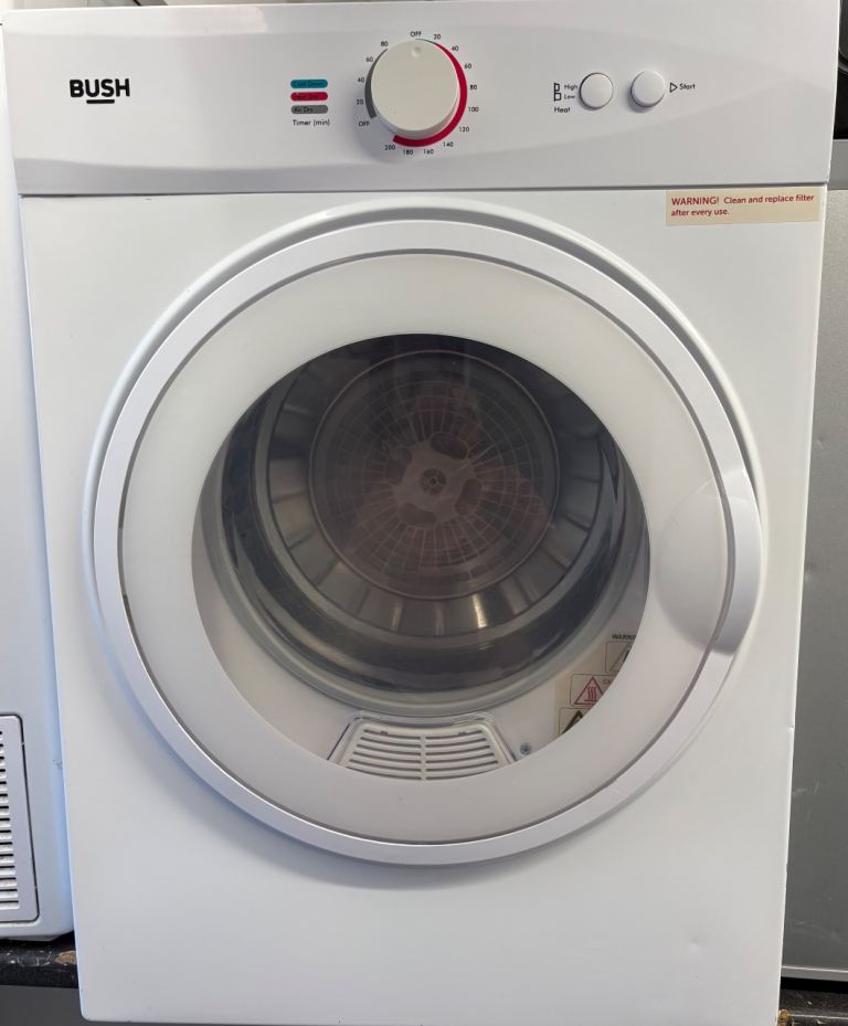Bush Tumble Dryer 3kg White ideal for small spaces 