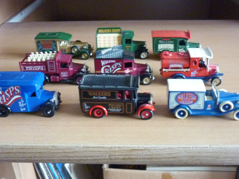Collection of 9 Walkers Crisps Promotional Vans