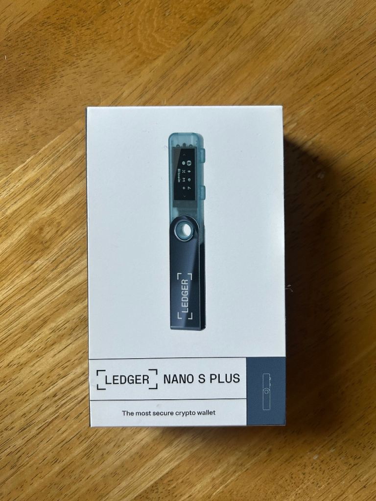 Ledger Nano S Plus Crypto Hardware Wallet - Opened But Never Used