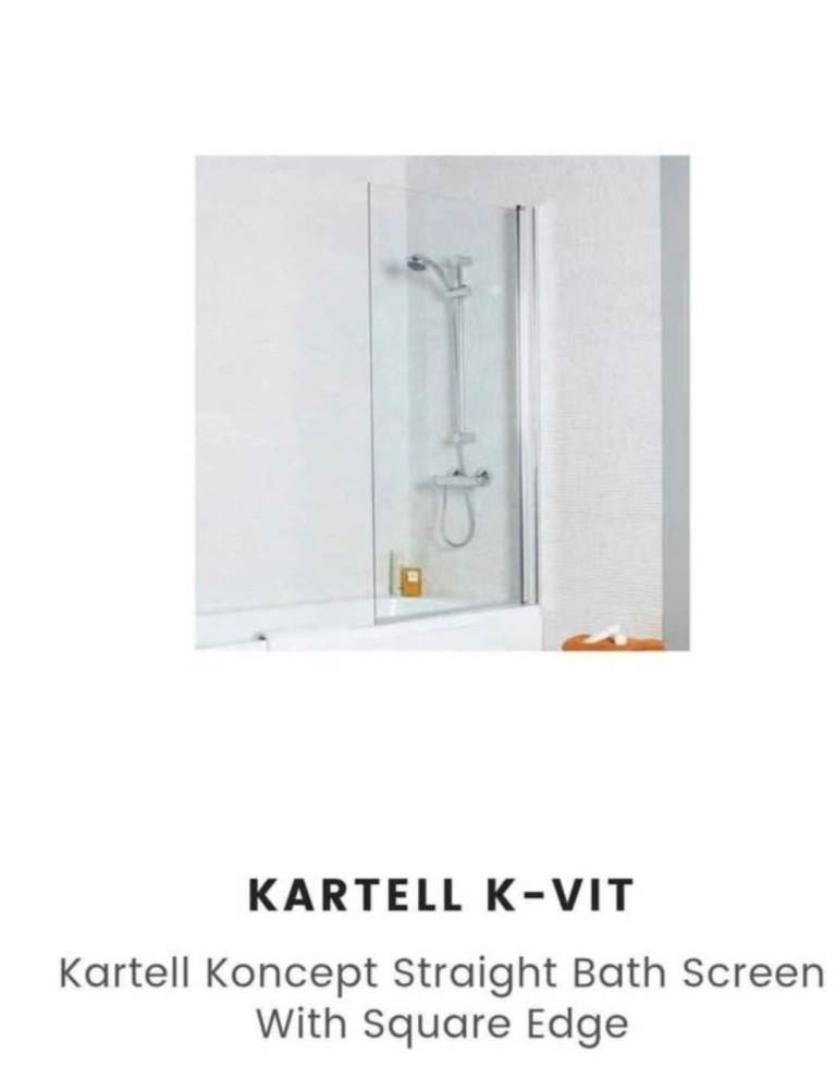 BRAND NEW Kartell Bath Screen – Save £££ ! (North Belfast)