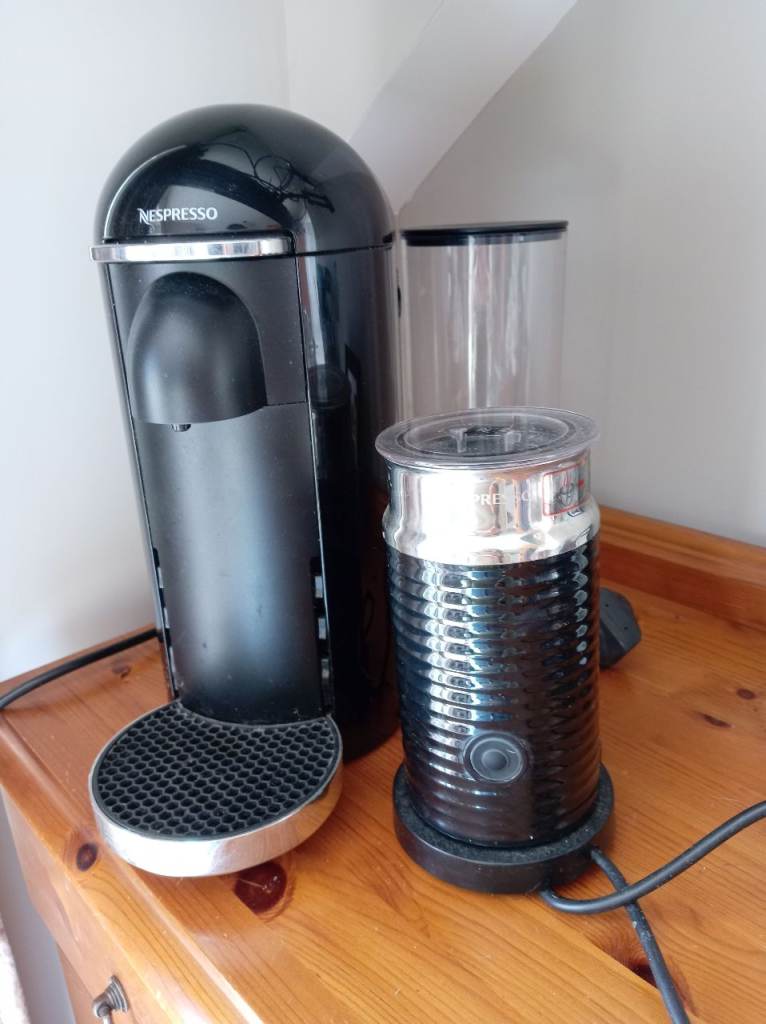 Nespresso coffee machine and milk frother 