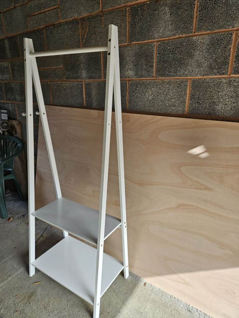 Wooden clothes stand