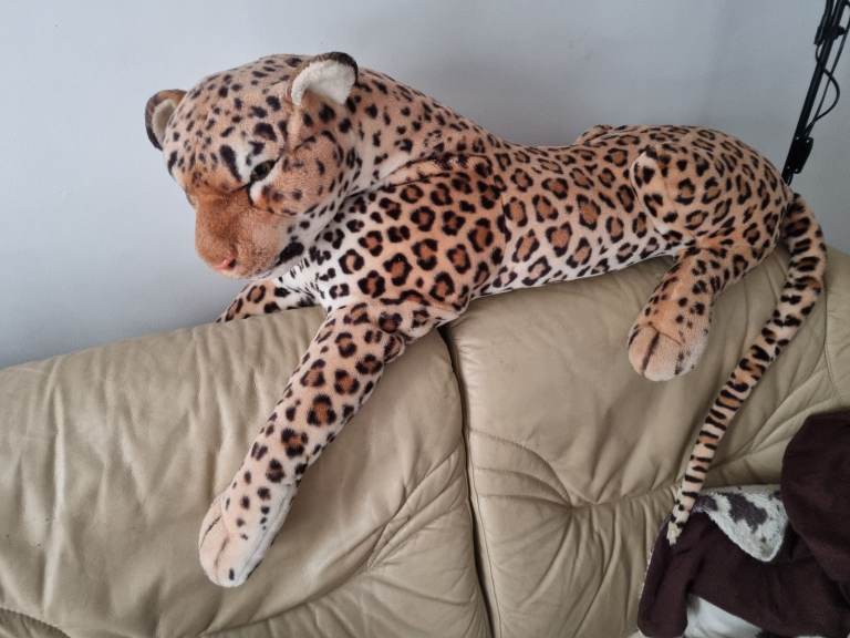 image for Large stuffed leopard 