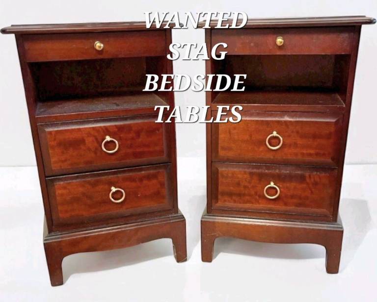 Stag minstrel bedside tables wanted
