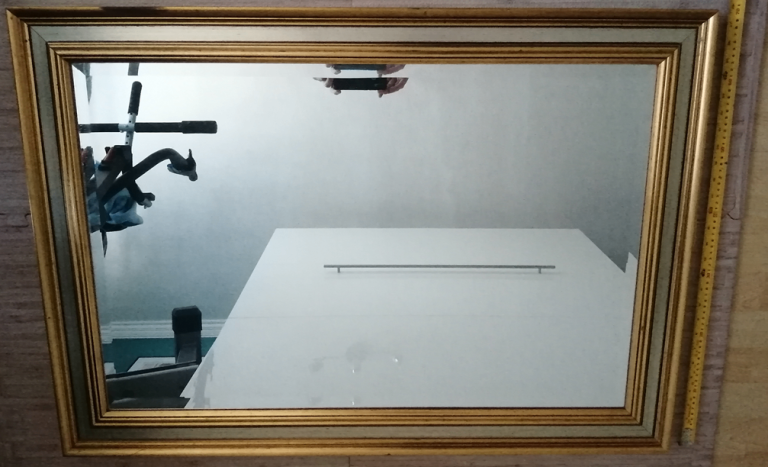 🪞 Elegant Gold & Silver Bevelled Edge Mirror – 100cm x 70cm