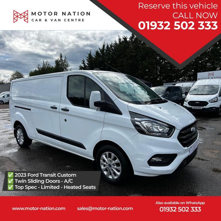 2023 Ford Transit Custom 2.0 320 EcoBlue Trend Panel Van 5dr Diesel Manual L2 H1 Euro 6 (130 ps) ...