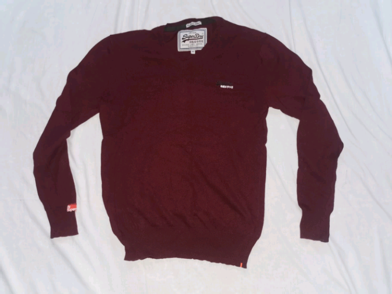 Super dry Maroon Medium Jumper