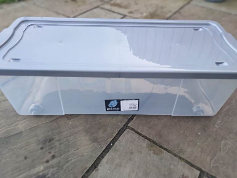  Clear Wheeled Storage Box - 75L