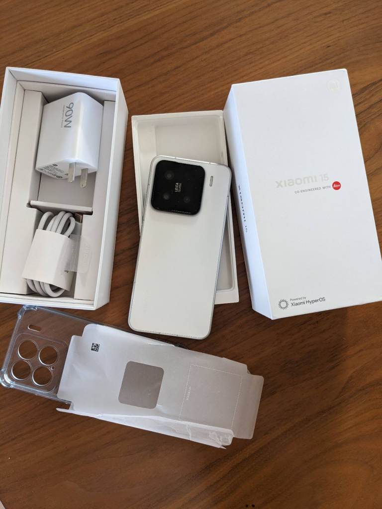 Xiaomi 15/12+256gb/£899 Mi Store/new/warranty/Android 16/White/Dual SIM Unlocked/CN version/Google