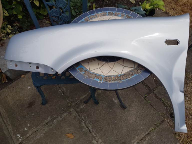 VW Golf Mk4 front passenger off side wing fender silver grey genuine