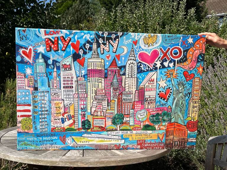 Colourful New York City Canvas Painting