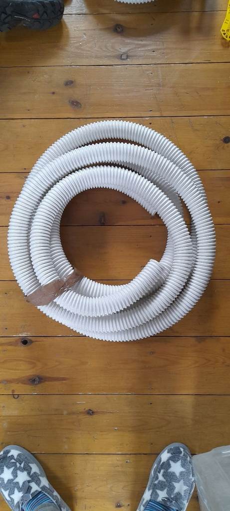 New Hepflex Flexible Waste Pipe - 40mm Diameter, White