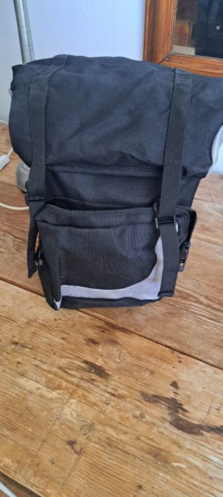 New Black Cycle Pannier Bag for Bike Rack