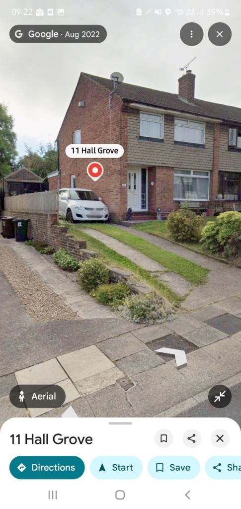 3 bedroom house with driveway, garage and gardens