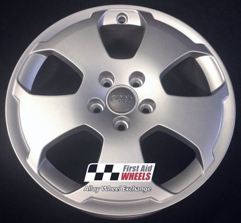 R156S Swap AUDI A3 4X 17'' GENUINE 5 HOLE SILVER REFURBISHED ALLOY WHEELS