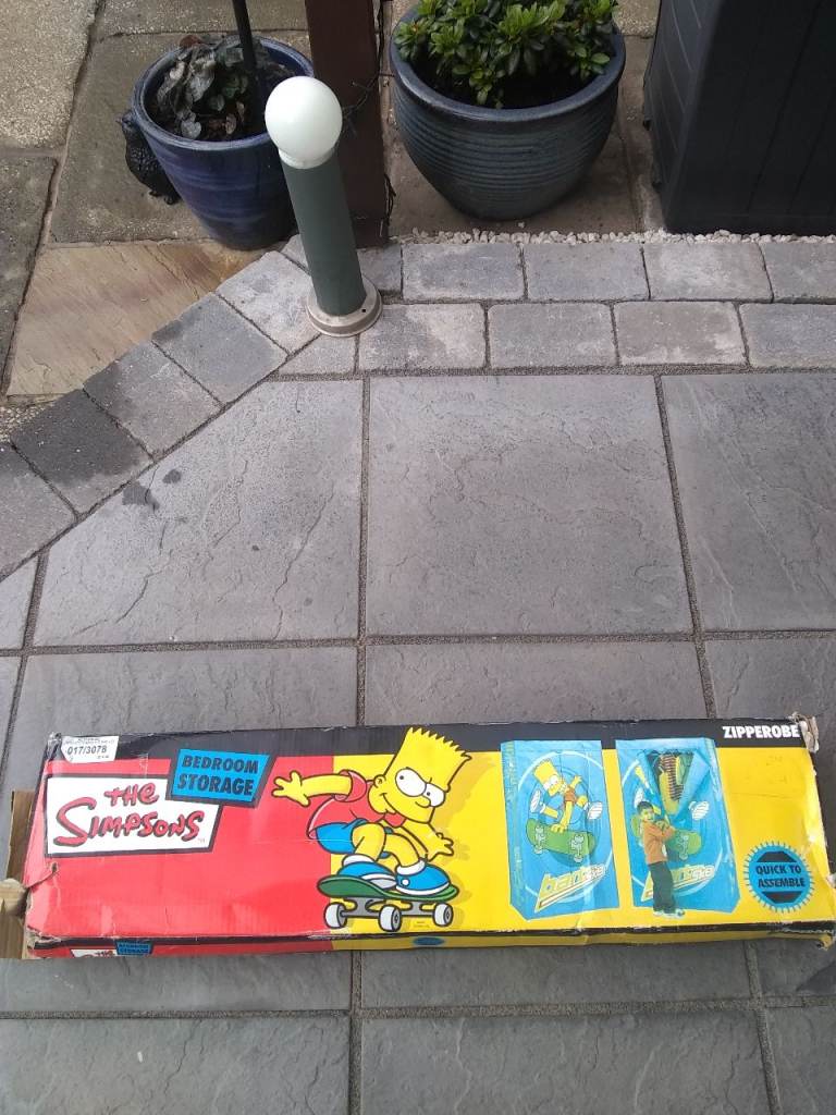 The Simpsons Bart Simpsons bedroom storage zipperobe