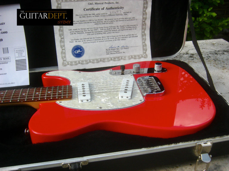 ♚MINT♚ 2006 G&L Leo Fender American ASAT Special TELECASTER USA ♚FULLERTON RED♚Mother Pearl