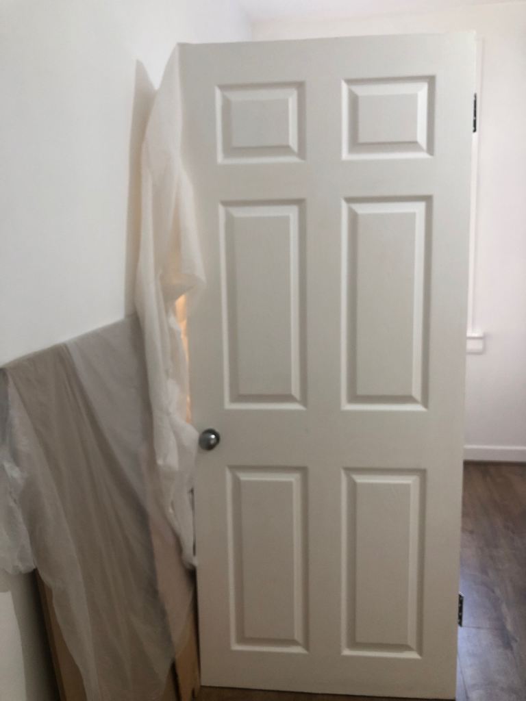  White Internal Door with Chrome Handle