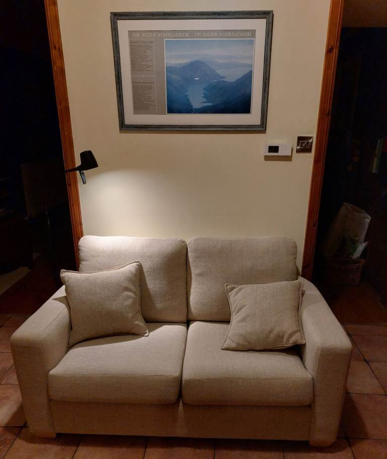 2-seater sofa ex John Lewis Gino, and 2 matching scatter cushions