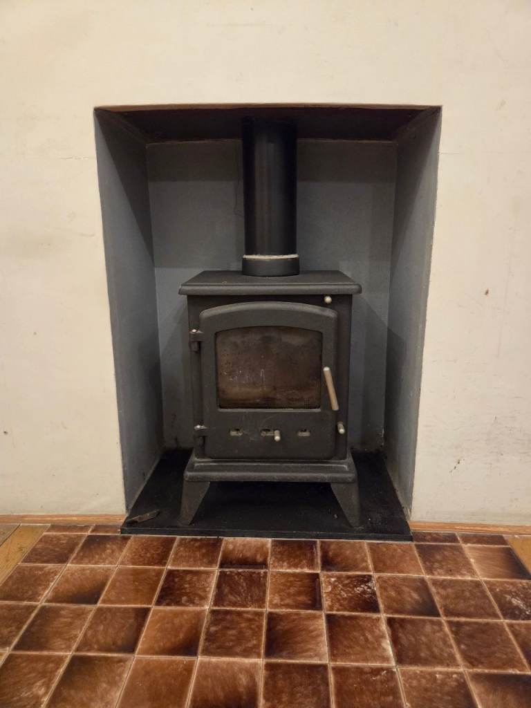 Black Wood Burner / Log Burner – Good Condition