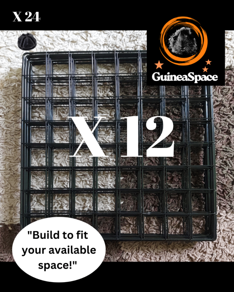 C & C Cage Grid Panels 12  plus 24 Connectors for Guineapigs - New