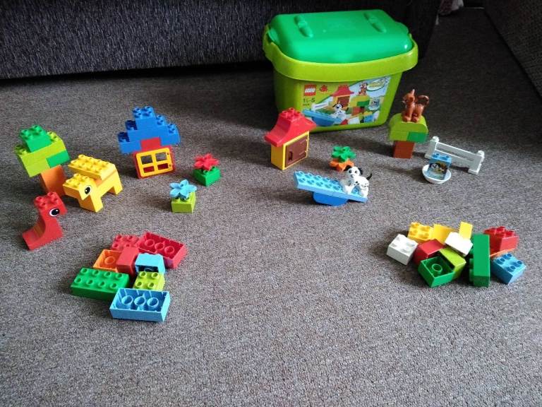 Lego Duplo Bundle of Brick Box 4624 and 5416 with 1 box, cat and dog figures included