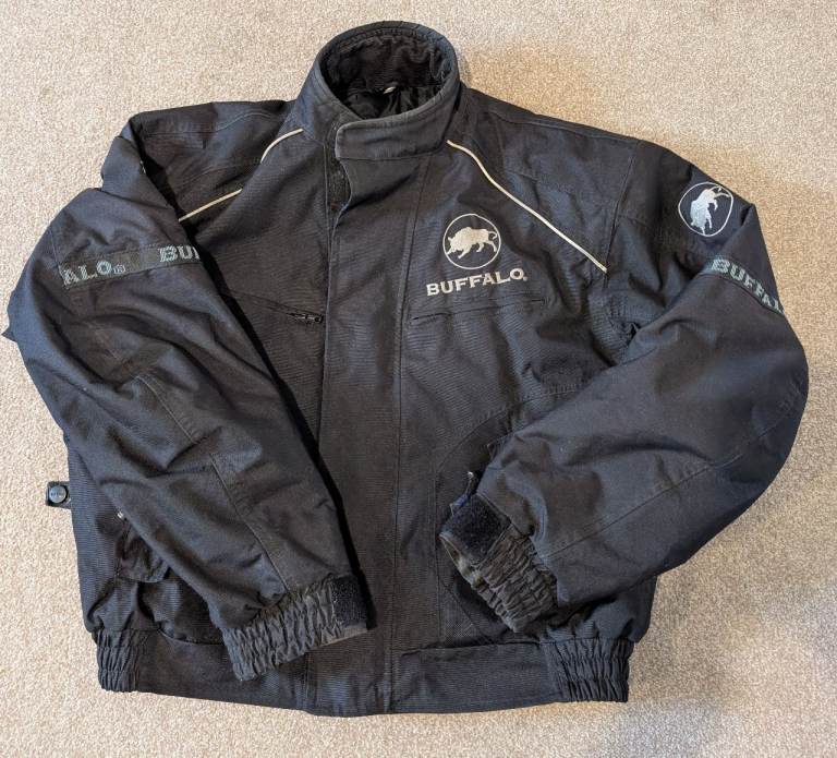 Buffalo black motorcycle jacket 