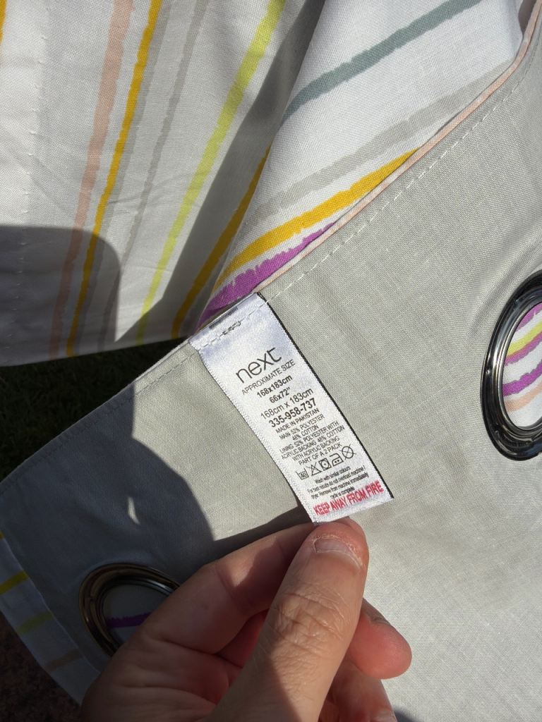 Pair of Next blackout curtains - good condition 