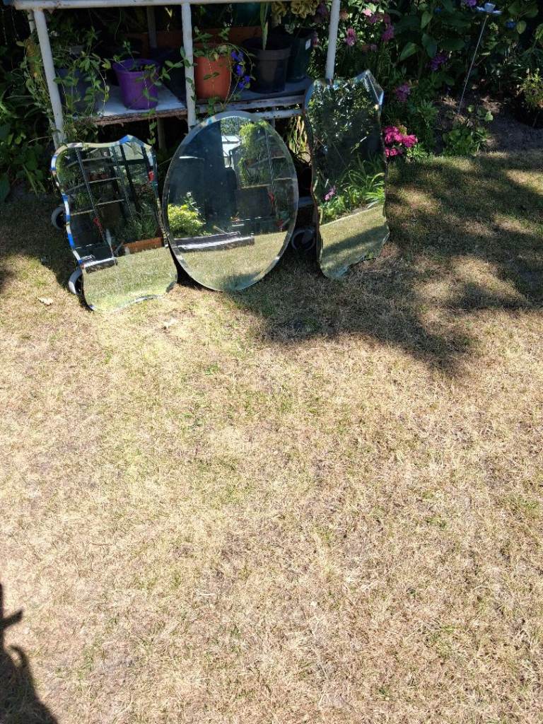 Assorted Mirrors – Various Shapes, Fair Condition