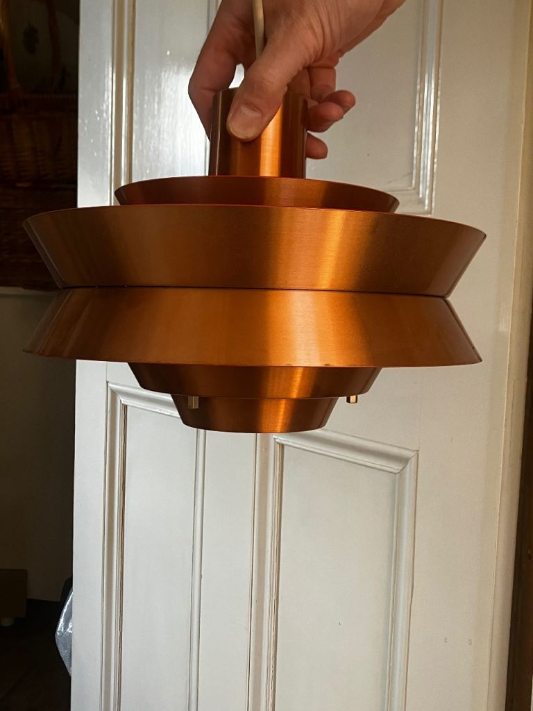 Vintage Copper Danish Pendant ceiling light