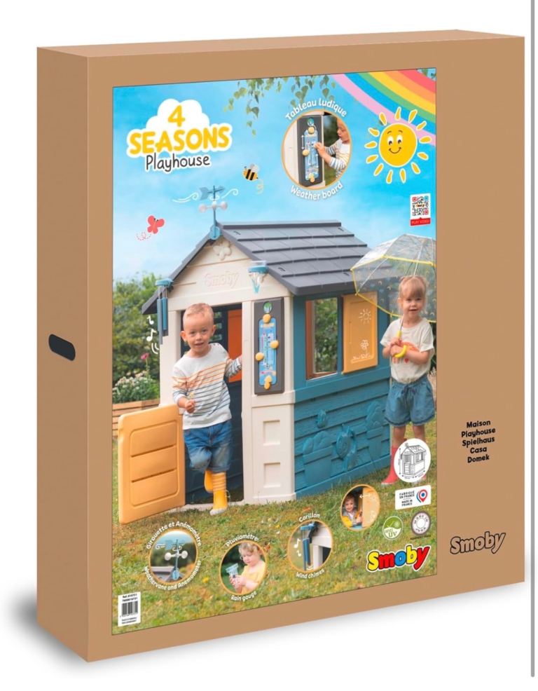 Smoby 4 Seasons Playhouse – BRAND NEW (RRP £129)