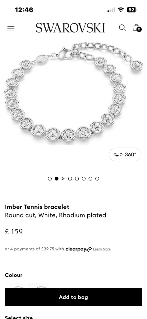 Swaroski bracelet