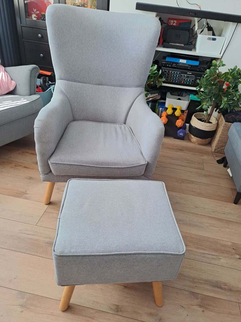Wingback armchair