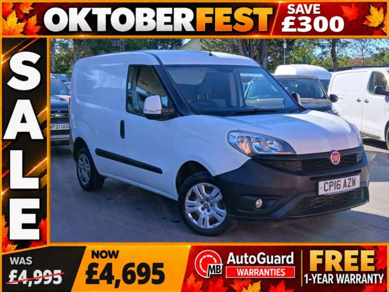 2016 Fiat Doblo 1.3 JTD MultiJetII 16v SX Tecnico Panel Van 4dr Diesel Manual L1 H1 (126 g/ Panel...