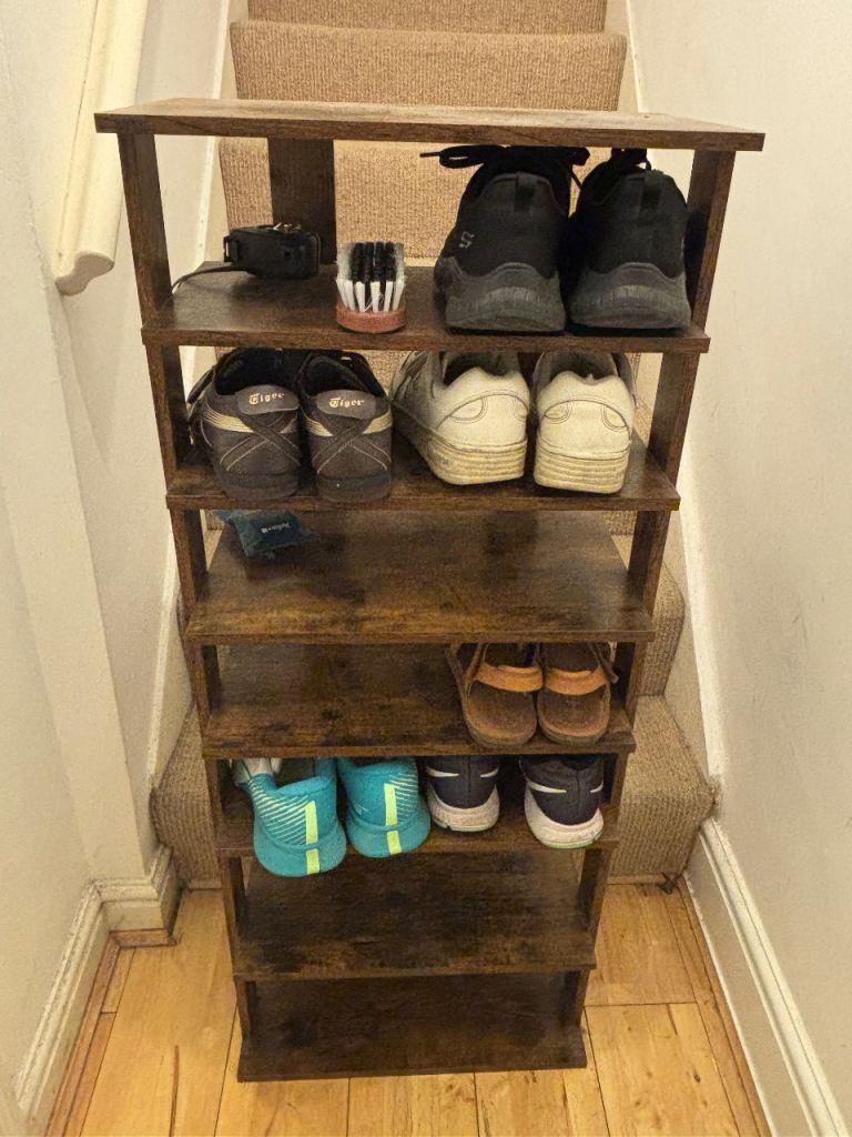 Wooden Shoe Rack with 5 Tiers