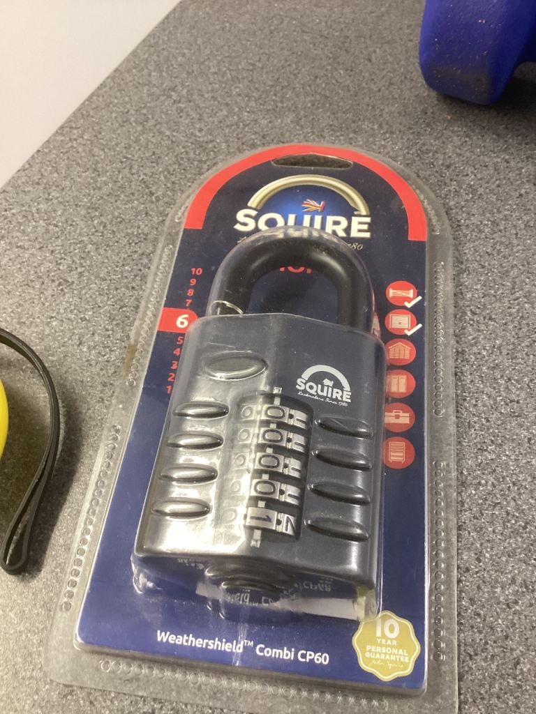 Squire Weathershield Combi CP60 Padlock - Brand New