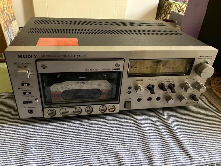 Rare vintage Sony EL-7 Elcaset Deck for SPARES OR REPAIR with service manual, circuits etc.  OFFERS?