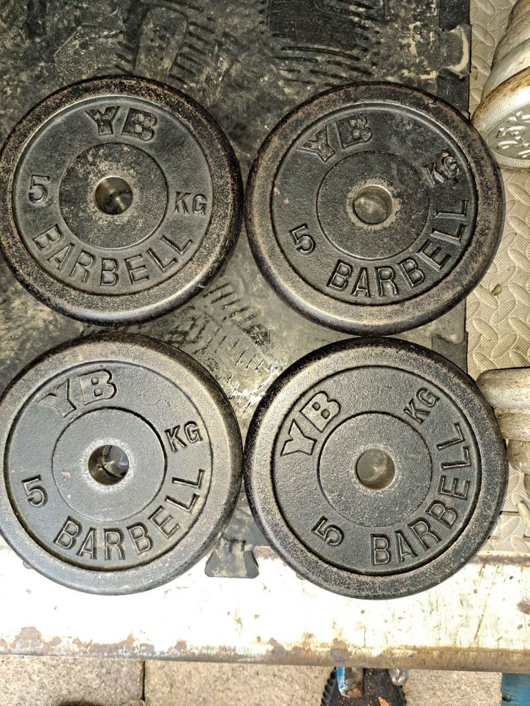 York weight plates 4x5kg 
