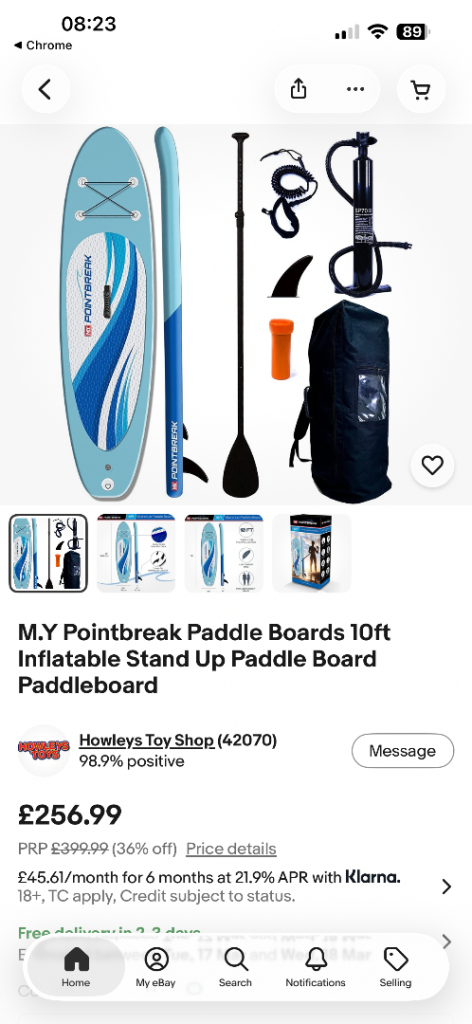 10ft stand up paddle board