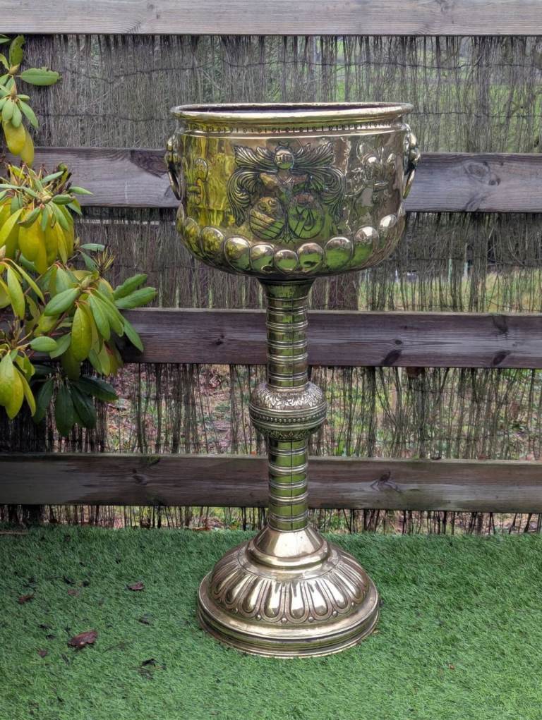 ​Victorian brass jardinere