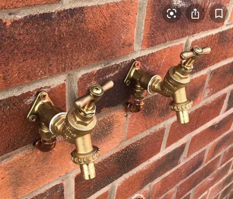 Outside taps 70 for one hot or cold 120 for hot & cold